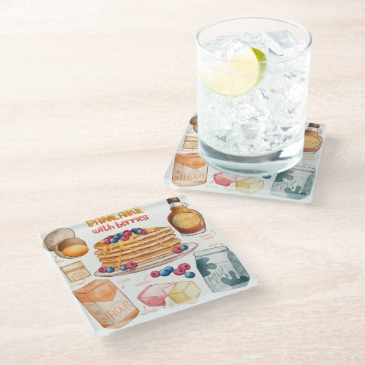 Onderzetter van glas voor de trommel glazen onderzetter (Schuin)