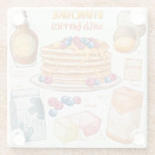 Onderzetter van glas voor de trommel glazen onderzetter (Achterkant)