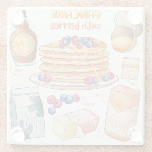 Onderzetter van glas voor de trommel glazen onderzetter (Achterkant)