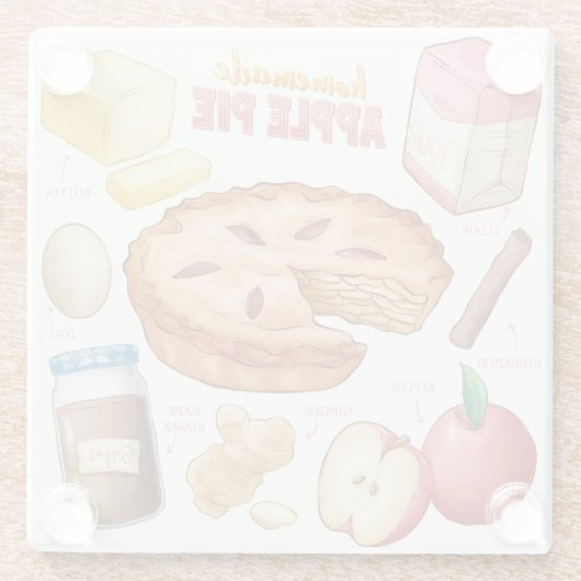 Onderzetter van glas voor de trommel glazen onderzetter (Achterkant)