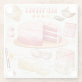 Onderzetter van glas voor de trommel glazen onderzetter (Achterkant)