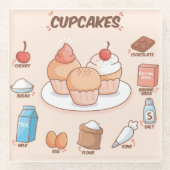 Onderzetter van glas voor de trommel glazen onderzetter (Voorkant)