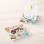 Onderzetter van glas voor de trommel glazen onderzetter (Schuin)