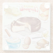 Onderzetter van glas voor de trommel glazen onderzetter (Achterkant)