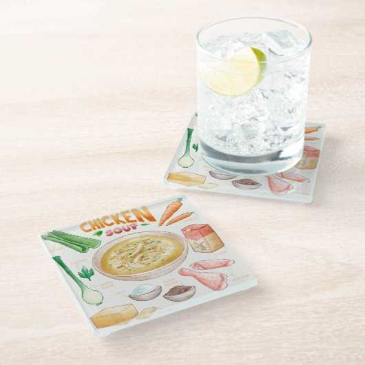 Onderzetter van glas voor soep glazen onderzetter (Schuin)