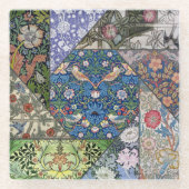 Onderzetter van glas - William Morris Afbeelding C Glazen Onderzetter (Voorkant)