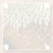 Onderzetter van glas - Zonnebloempitten Glazen Onderzetter (Achterkant)