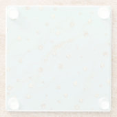 Onderzetter van goudglas glazen onderzetter (Achterkant)