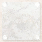 Onderzetter van goudvein-kwarts marmer (Achterkant)