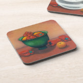 Onderzetter van groene kom nog leven (Linkerzijde)