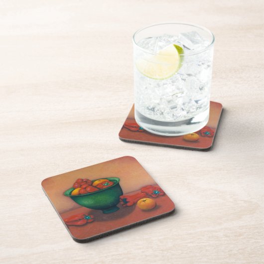 Onderzetter van groene kom nog leven (Rechterzijde)