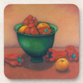 Onderzetter van groene kom nog leven (Voorkant)