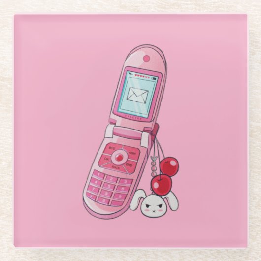 Onderzetter van gsm-glas (Voorkant)