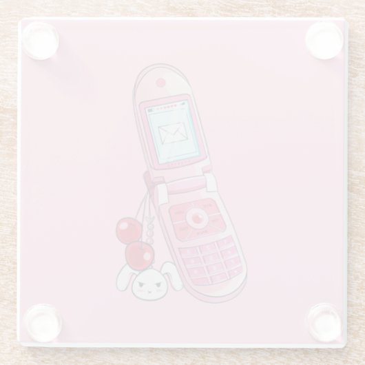 Onderzetter van gsm-glas (Achterkant)