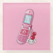 Onderzetter van gsm-glas glazen onderzetter (Voorkant)