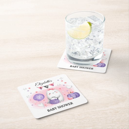 Onderzetter van halloween Baby shower Girl Cute Pa (Insitu)