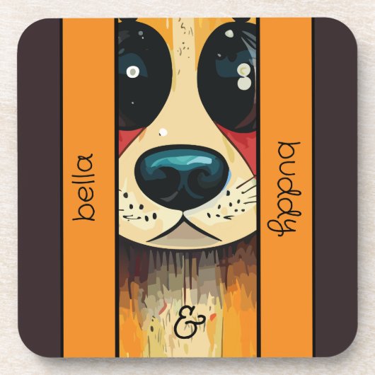 Onderzetter van harde kunststof (Voorkant)