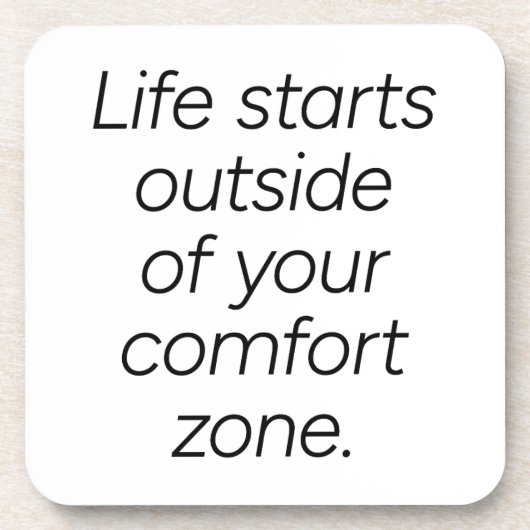 Onderzetter van harde kunststof, Comfort Zone (Voorkant)