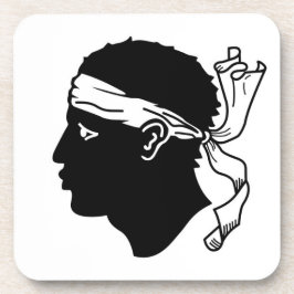 Onderzetter van harde kunststof met de vlag van Co