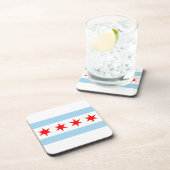 Onderzetter van harde kunststof met vlag van Chica (Rechterzijde)