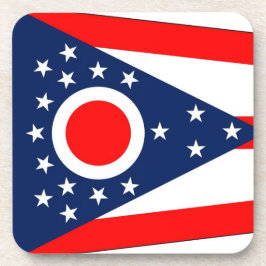 Onderzetter van harde kunststof met vlag van de st