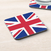 Onderzetter van harde kunststof met vlag van het V (Linkerzijde)