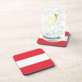 Onderzetter van harde kunststof met vlag van Ooste (Rechterzijde)