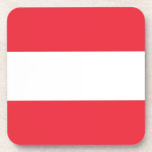 Onderzetter van harde kunststof met vlag van Ooste (Voorkant)