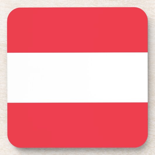 Onderzetter van harde kunststof met vlag van Ooste (Voorkant)