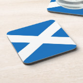 Onderzetter van harde kunststof met vlag van Schot (Linkerzijde)