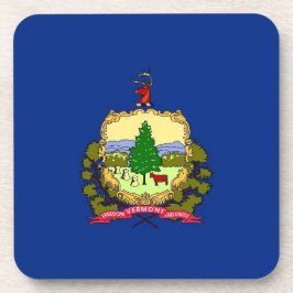 Onderzetter van harde kunststof met vlag van Vermo