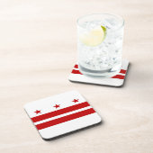 Onderzetter van harde kunststof met vlag van Washi (Rechterzijde)