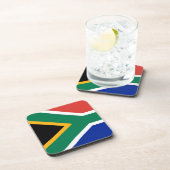 Onderzetter van harde kunststof met vlag van Zuid- (Rechterzijde)