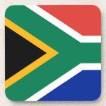 Onderzetter van harde kunststof met vlag van Zuid-<br><div class="desc">Elegant en patriottisch hard plastic onderzetter met vlag van Zuid-Afrika. Dit product is aanpasbaar.</div>
