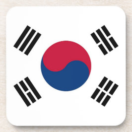 Onderzetter van harde kunststof met vlag van Zuid-