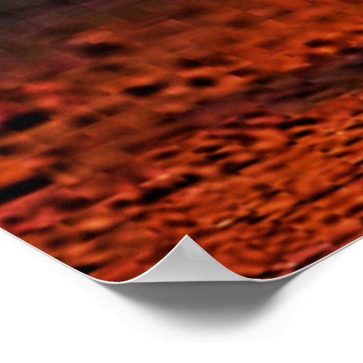 Onderzetter van harde kunststof poster (Hoek)