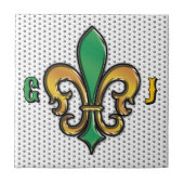 Onderzetter van harde kunststof tegeltje (Voorkant)