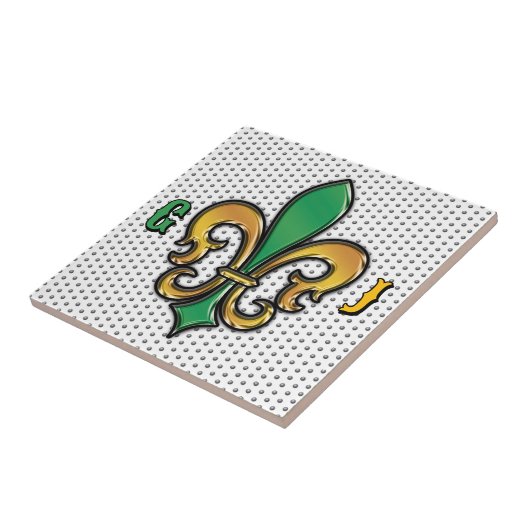 Onderzetter van harde kunststof tegeltje (Zijkant)