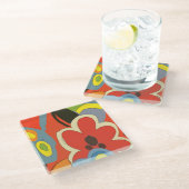 Onderzetter van Hawaii Flowers Glass Glazen Onderzetter (Schuin)