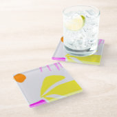 Onderzetter van helder natuur glas (Schuin)