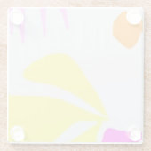 Onderzetter van helder natuur glas (Achterkant)