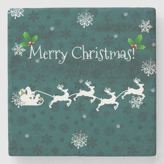 Onderzetter van het blauwgroen Slaapsteen en het r (Voorkant)