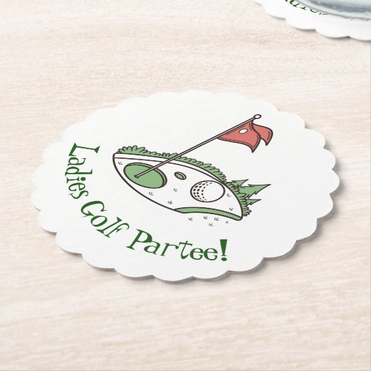 Onderzetter van het golffeest (Gekanteld)