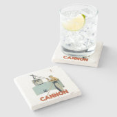 Onderzetter van het kanongebergte (Zijkant)