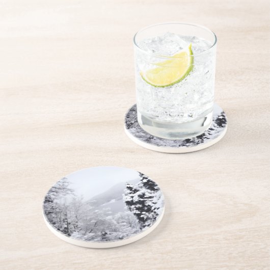 Onderzetter van het meer Nojiri (Zijkant)