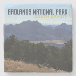 Onderzetter van het nationaal park Badlands