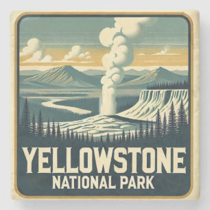 Onderzetter van het nationale park van Yellowstone