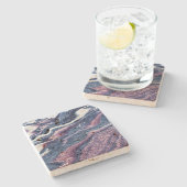 Onderzetter van het natuurlijke steenpatroon (Zijkant)