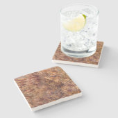 Onderzetter van het natuurlijke steenpatroon (Zijkant)