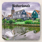 Onderzetter van het Nederlandse dorp Marken (Voorkant)